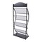 Freestanding Magazine Newspaper Book Rack Office Display Organizer Metal Stand